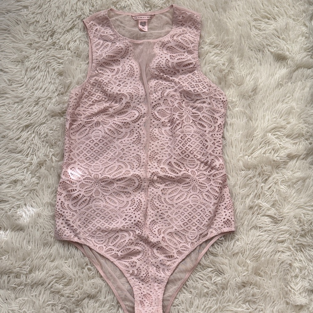 Victoria's Secret Light Pink Lace Top